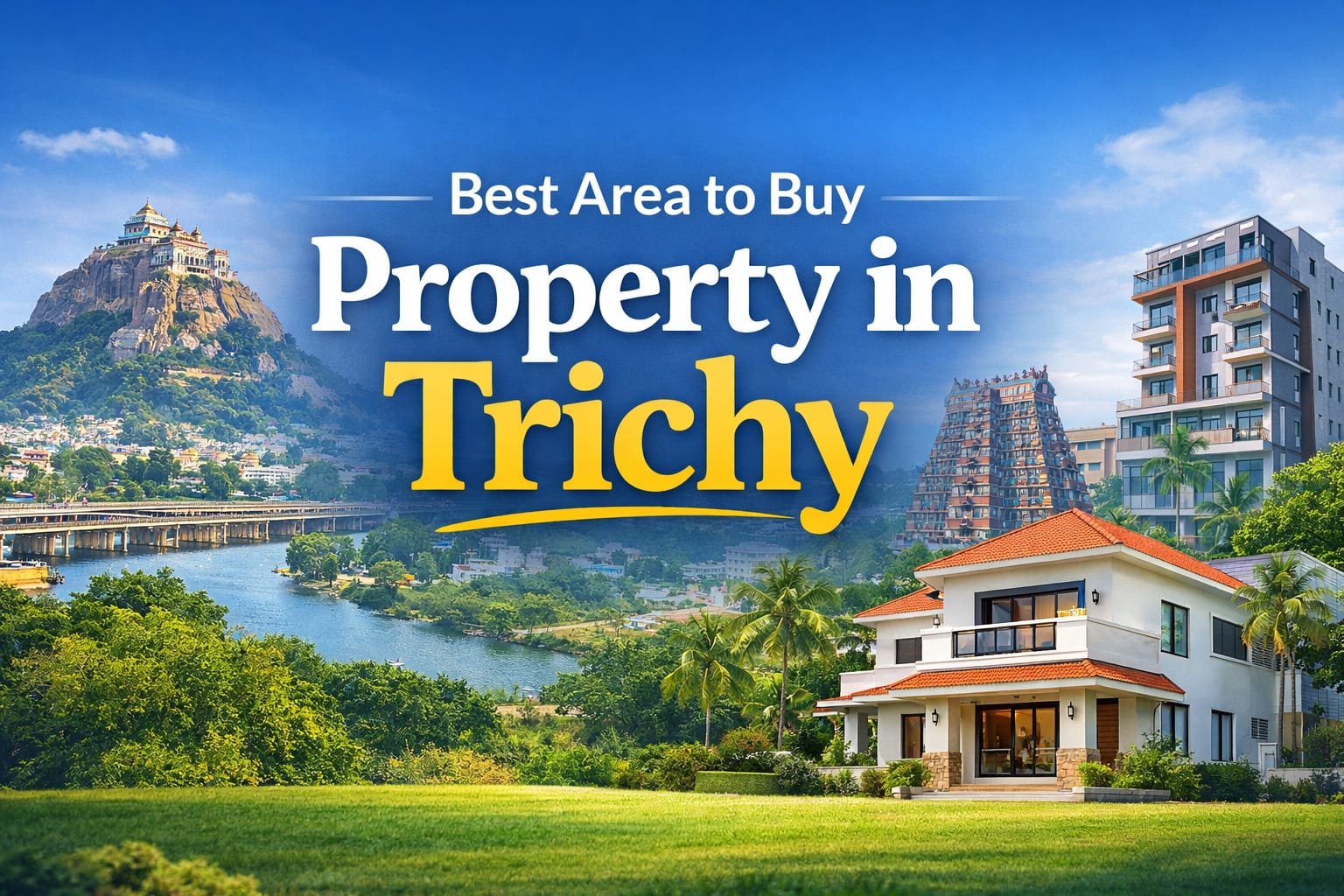 Best area to buy property in Trichy with modern homes and city view